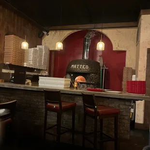 a pizza oven
