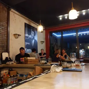 interior, sushi and sashimi
