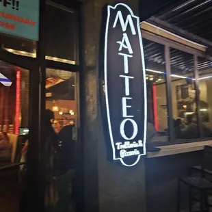 Outside sign