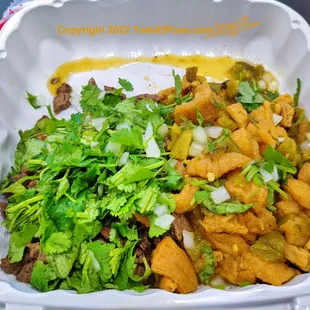 a close up of a bowl of food