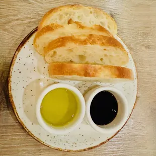 complimentary bread oil balsamic
