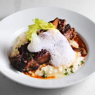 Brasato: Slow Braised Beef Short Rib photographed by @damoneats