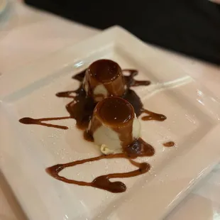 a dessert on a plate