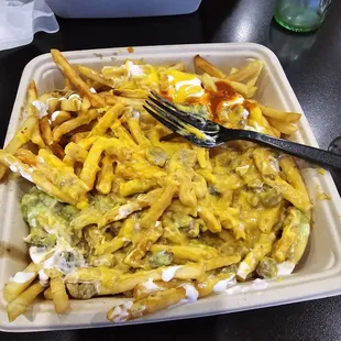 The soggy fries with no meat lol