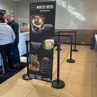 They have a Winter Specials -- Champurrado, Green Chile Pozole, and Brisket Plates