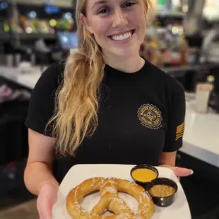 House-made soft pretzel!