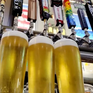 We have an epic selection of craft beer both on tap and in bottles/cans! We seek out great beer from near and far for our taps and coolers!