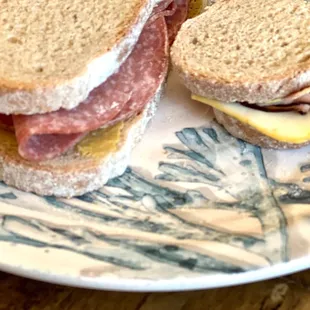 a sandwich on a plate