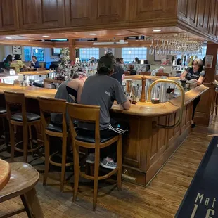 people sitting at the bar