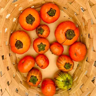  basket of ripe tomatoes