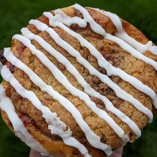 Strawberry Rhubarb Danish from Honeybear Bake Shop