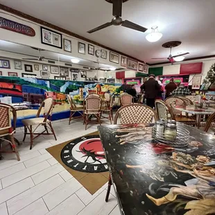 the inside of a restaurant