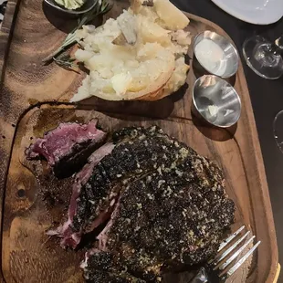 Perfect Pittsburgh style ribeye