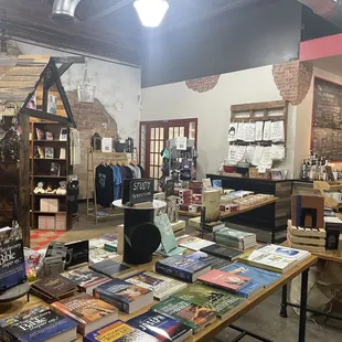 Gift shop off to the left of the counter area