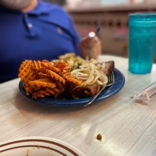 a plate of food on a table