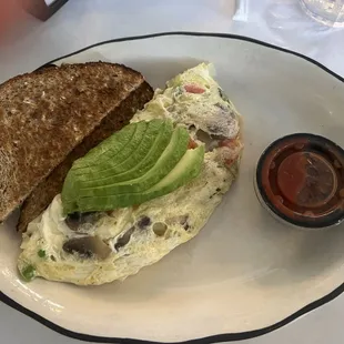 Iron Man plate (omelette)