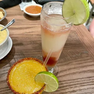 Mango and Swirl Margaritas