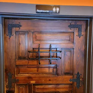 Haha! 2 separate restrooms behind this door. (look at the sign at top)