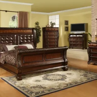Gorgeous and Sturdy Bedroom Suite Available in King and Queen