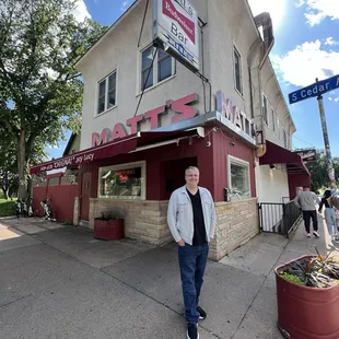 My friend Matt at Matt's Bar