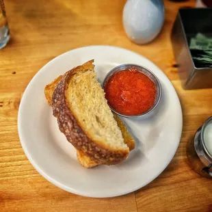 My all time favorite - toast with strawberry jam