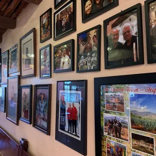 Photos of famous patrons