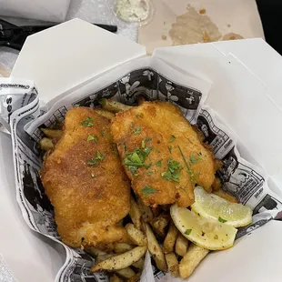 food, fish and chips, fish, seafood