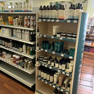 Aisle for natural beauty products