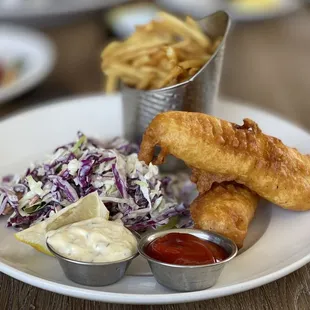 Beer Batter Halibut &amp; Chips