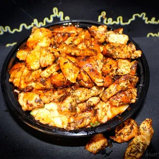 a bowl of chicken