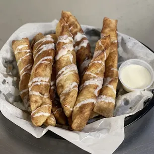 Cinnamon Twisted Bread Sticks