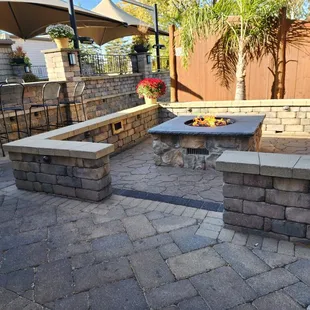 outdoor seating area