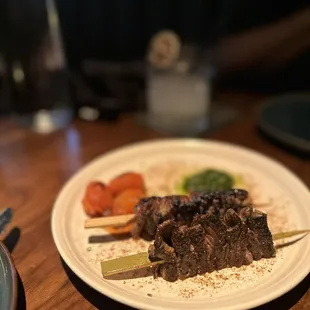 Picanha Skewers, Tahini Sauce and Zhoug*