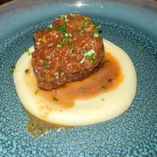 8-Hour Braised Beef Cheek, Celeriac Puree