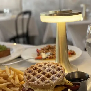 food, waffles