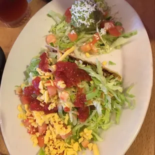Potato Rojo Tacos Plate
