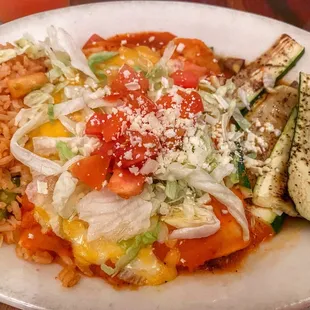 Spinach Tomatado Enchiladas