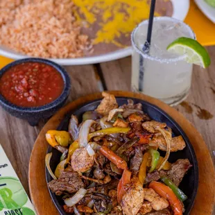 a plate of mexican food