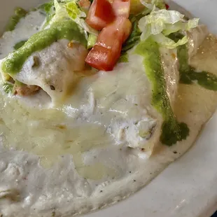 Fajita Chicken Enchiladas