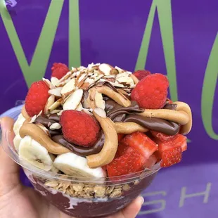 You can build your own bowl and don&apos;t forget to add Nutella to your bowl.