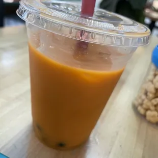 Thai Tea with Boba