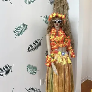 Greeted at the entrance by her lol