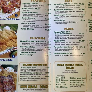 Menu price as of 08/08/2023