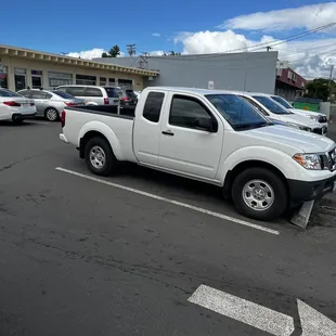Parking in the back on olive st.