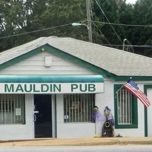 the front of the building