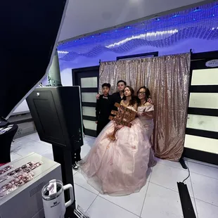 BTS of Photo Booth being used