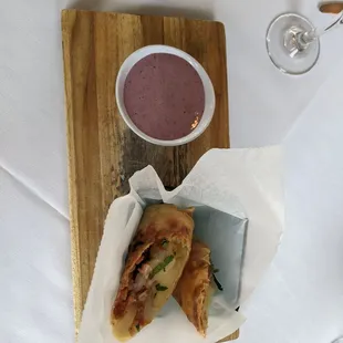 Croque Monsier Egg Rolls