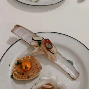 a plate of food on a table