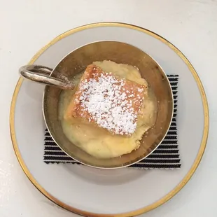 Meyer Lemon Ginger Soufle Cake