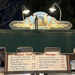 Menu (as of 3/20/24)